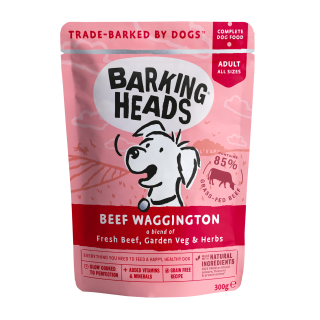 BARKING HEADS Beef Waggington kapsička 300g