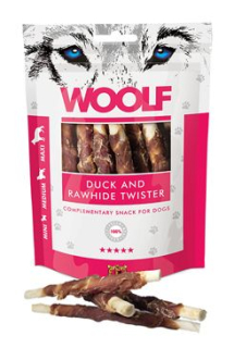 WOOLF Duck & Rawhide twister 100g