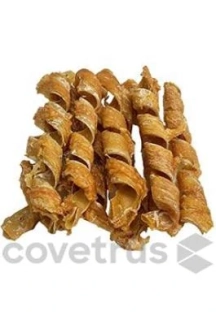 Pochoutka Spirály z vepřové kůže s kuřecím 15cm/10ks