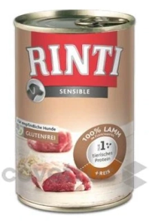 Rinti Dog Sensible konzerva jehně+rýže 400g