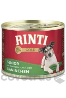 Rinti Dog Gold Senior konzerva králík 185g