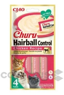 Churu Cat Hairball Chicken Recipe 4x14g