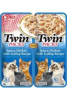 Churu Cat Twin Packs Tuna&Chick&Scallop in Broth 2x40g