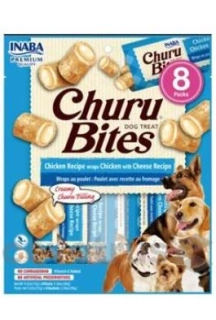 Churu Dog Bites Chicken wraps Chicken+Cheese 8x12g