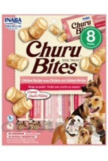 Churu Dog Bites Chicken wraps Chicken+Salmon 8x12g