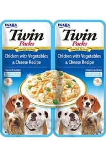 Churu Dog Twin Packs Chick&Veg.&Cheese in Broth 2x40g