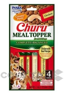 Churu Dog Meal Topper Chicken with Beef Recipe 4x14g