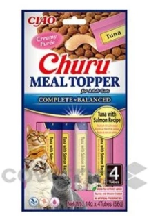 Churu Cat Meal Topper Tuna with Salmon Recipe 4x14g