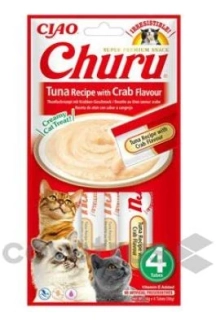 Churu Cat Tuna Recipe with Crab Flavour 4x14g