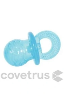 Hračka pes PACIFIER TPR POP dudlík 7cm tyrkysová Zolux