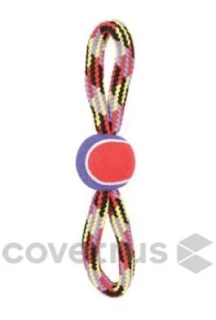 Hračka pes TENNIS BALL ROPE osmička 36cm Zolux
