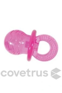 Hračka pes PACIFIER TPR POP dudlík 7cm růžová Zolux