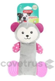 Hračka pes MAXOU Dental plyš šedá Zolux