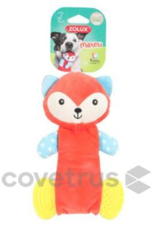 Hračka pes MAXOU Dental plyš oranžová Zolux