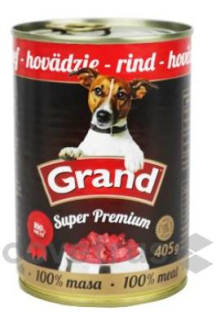 GRAND konz. Superpremium pes hovězí 405g