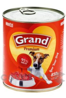 GRAND konz. pes hovězí 850g