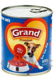 GRAND konz. pes mas.směs 850g