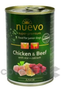 Nuevo pes Junior Kuřecí a Hovězí konz. 400g
