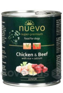 Nuevo pes Junior Kuřecí a Hovězí konz. 800g